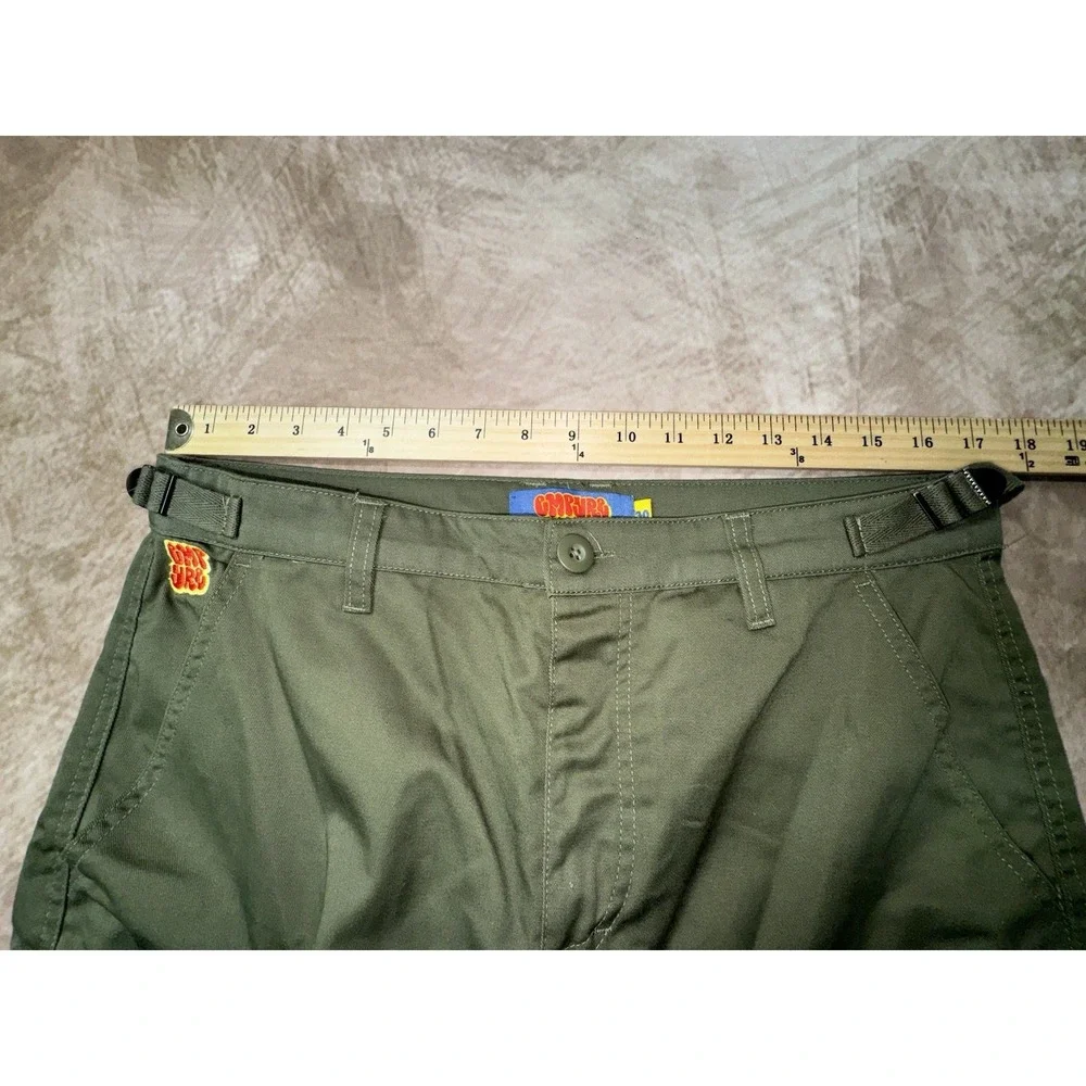 Empyre Relax Cargo Pants Women 30 Green Utility Skater HipHop Trending